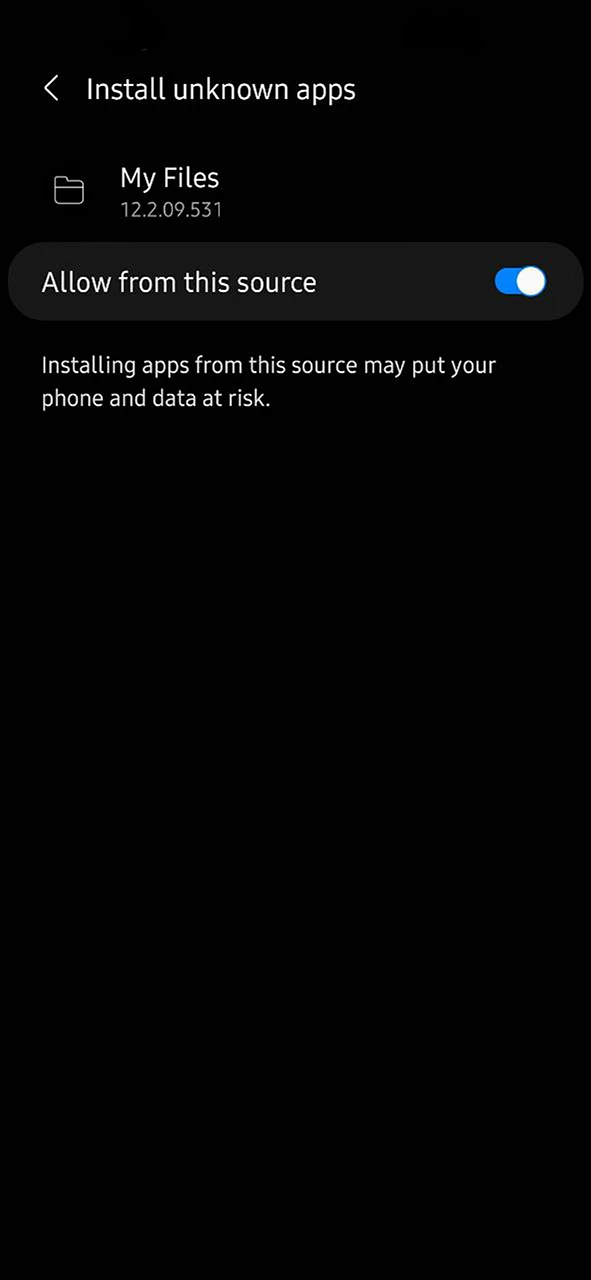 Enable apk installation to get the 1Win app on Android.