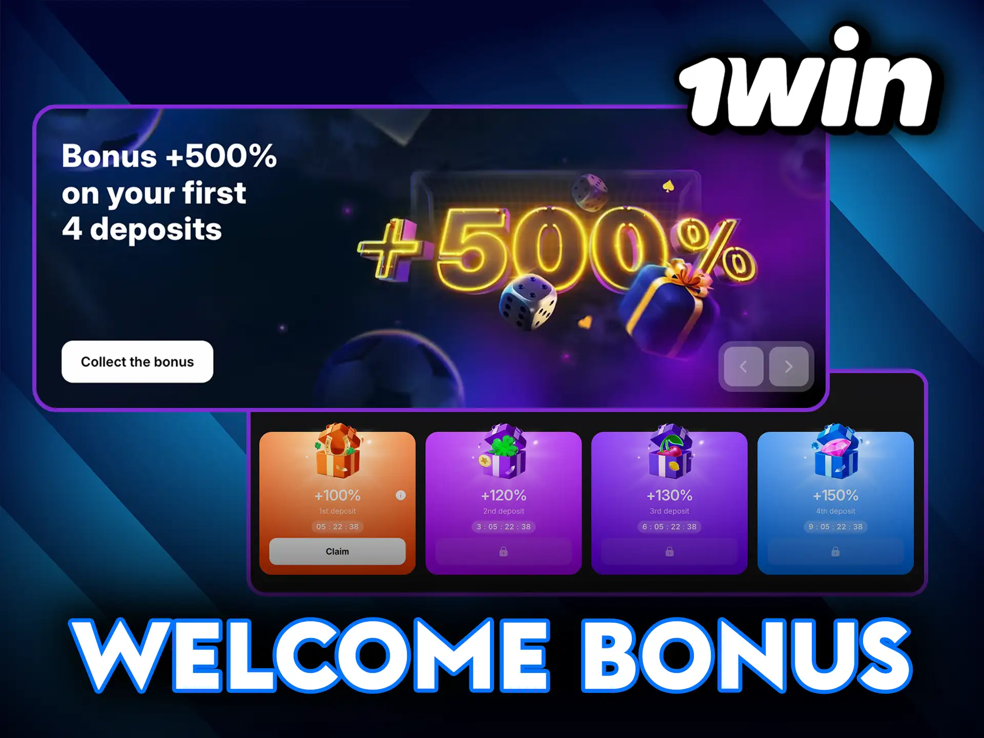 Claim your 1Win welcome bonus today.