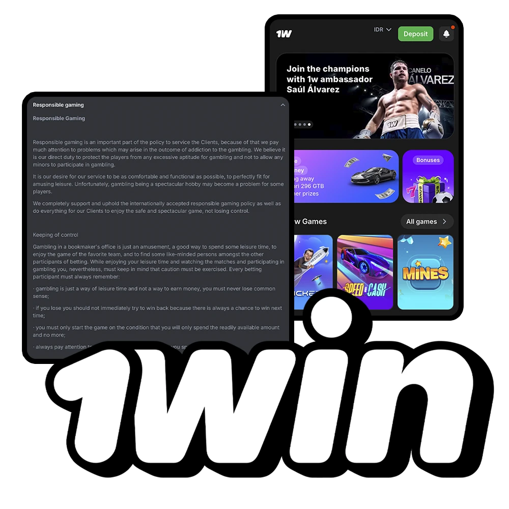 Responsible gaming at 1Win Indonesia for safe play.