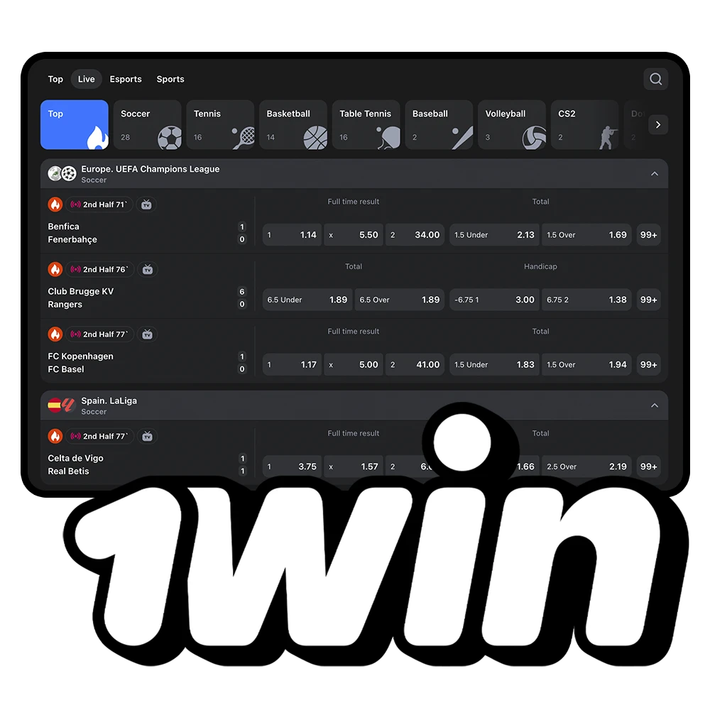 Sports betting at 1Win in Indonesia with top events and big wins.