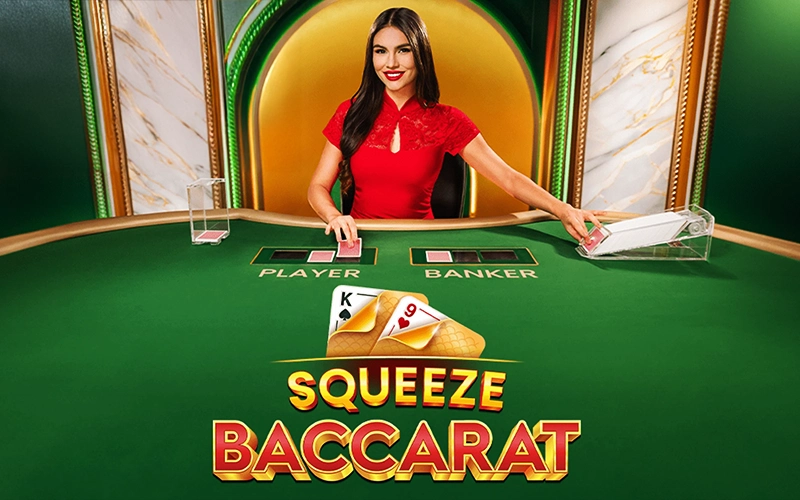 Experience Squeeze Baccarat live at 1Win.