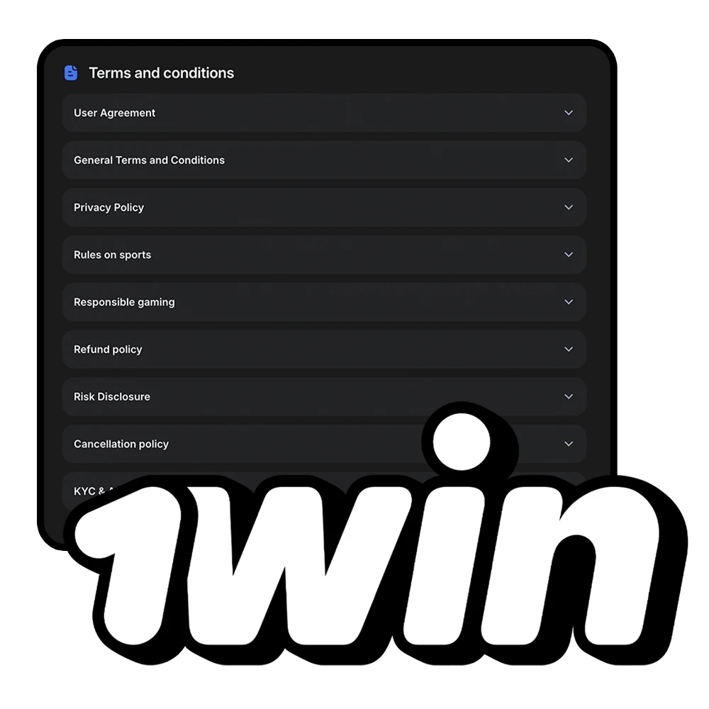 1Win Indonesia terms and conditions for fair betting.