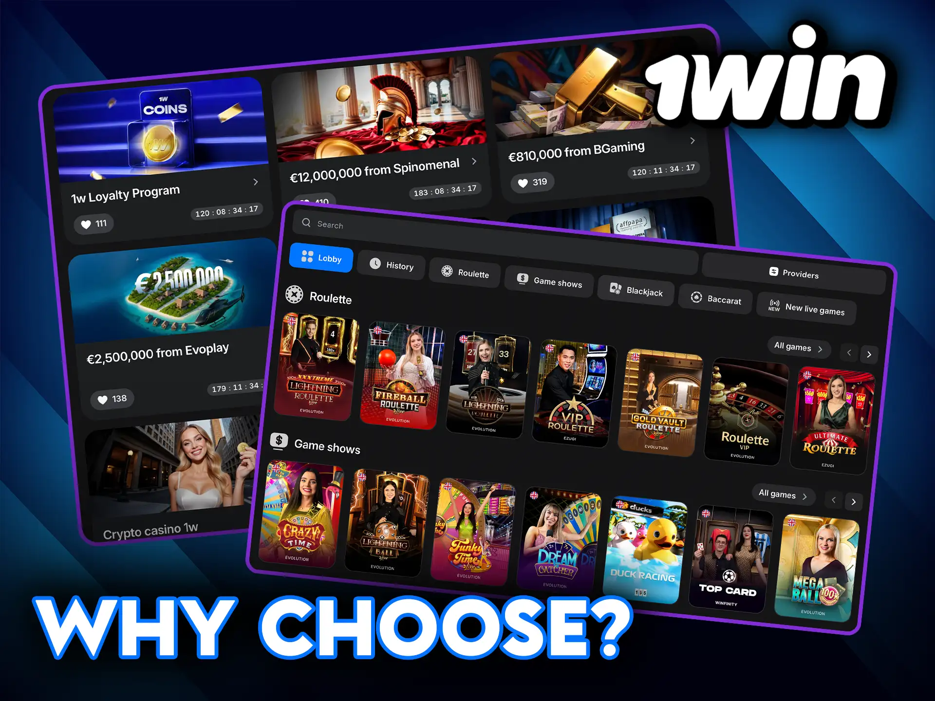 Why choose 1Win for betting and casino games.