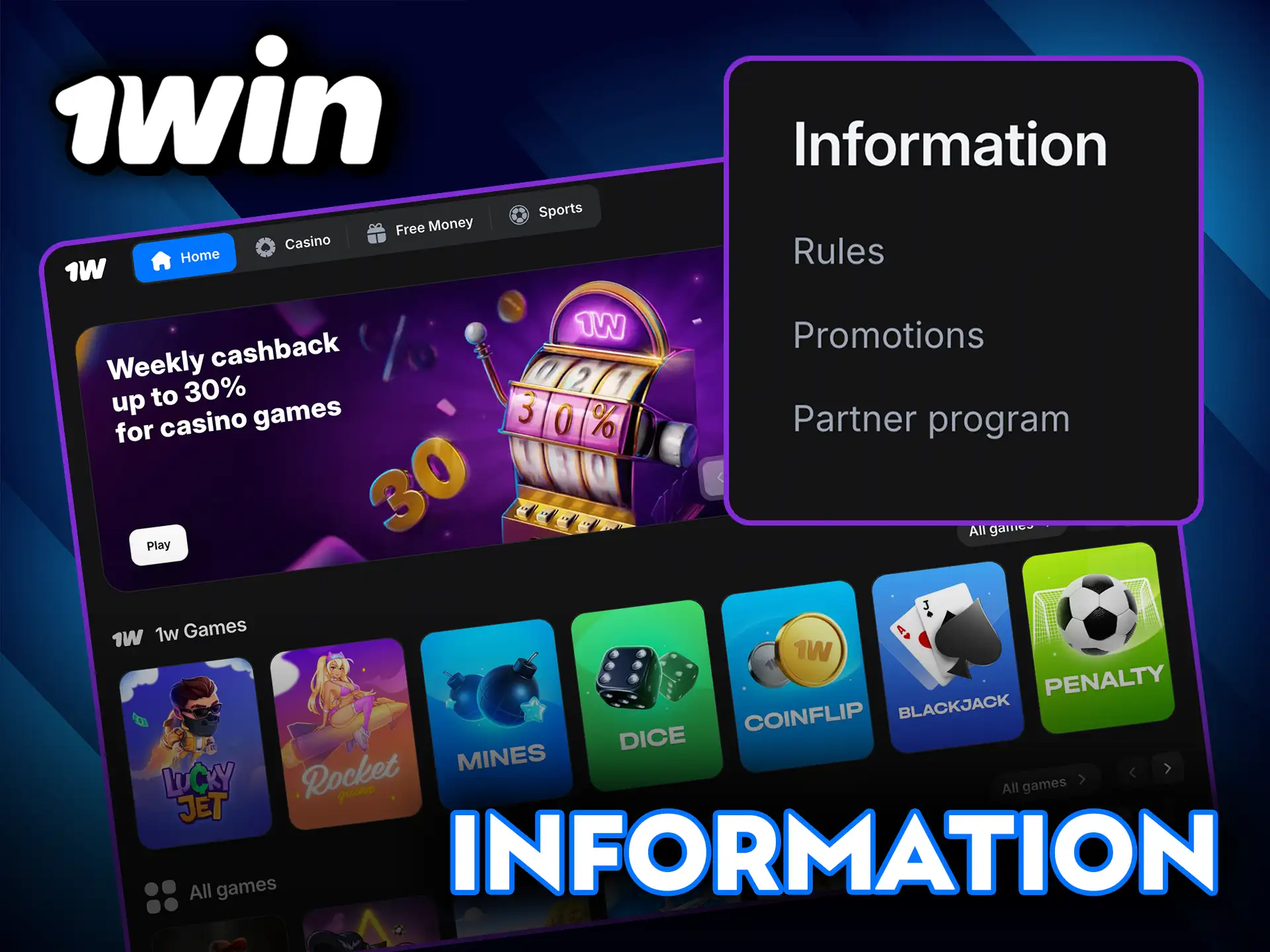 Information about 1Win and its platform.