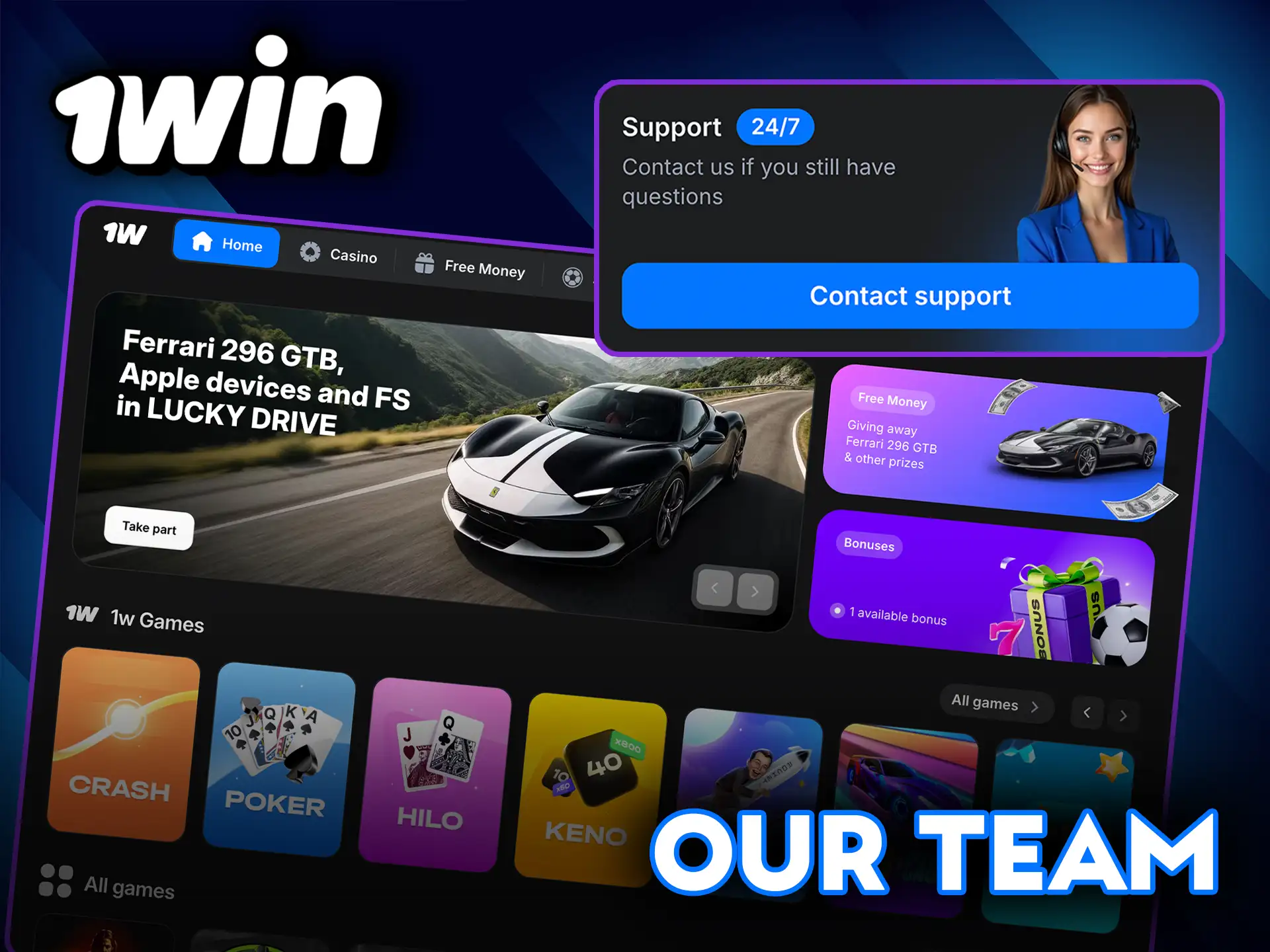 Meet our team behind 1Win.