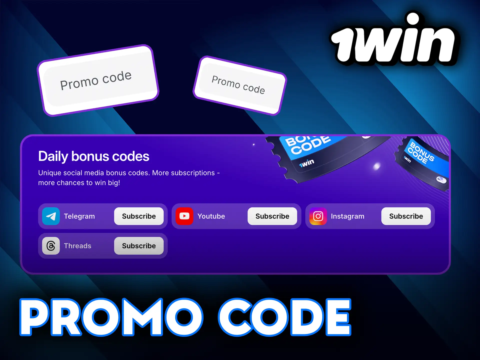 Enter your 1Win promo code and unlock special offers.