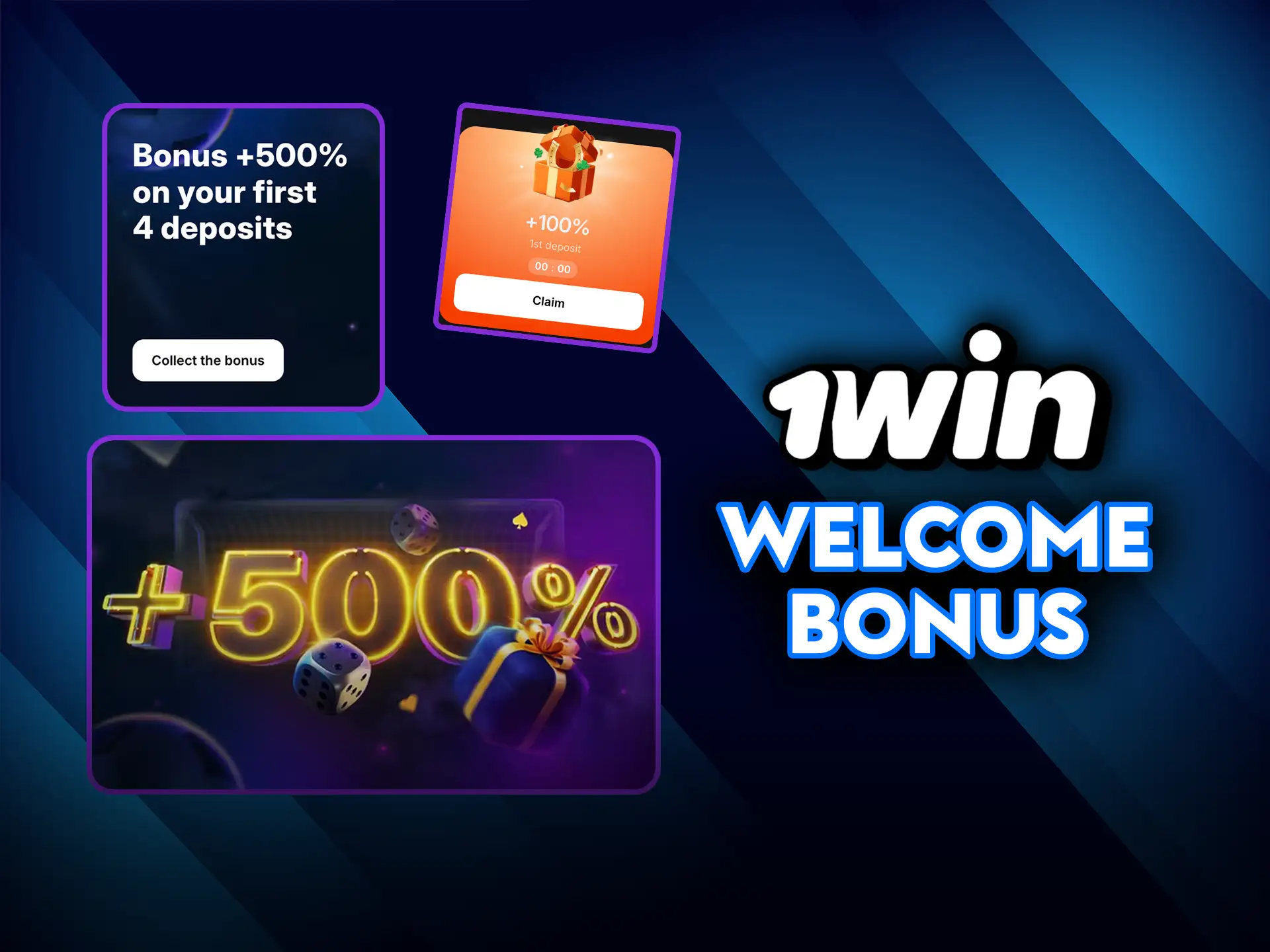 Claim your 1Win welcome bonus and start playing.