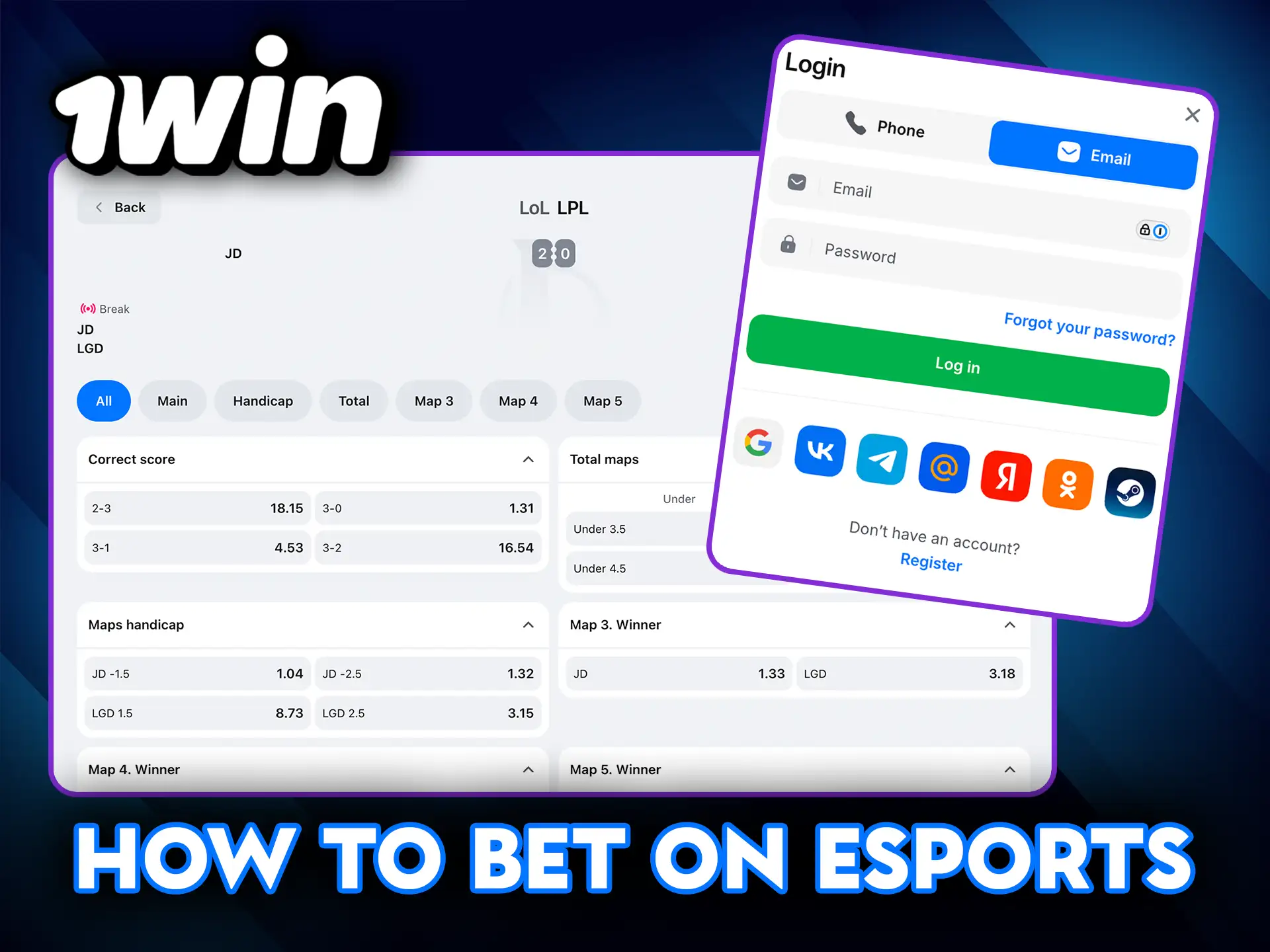 How to bet on Esports at 1Win and start winning.