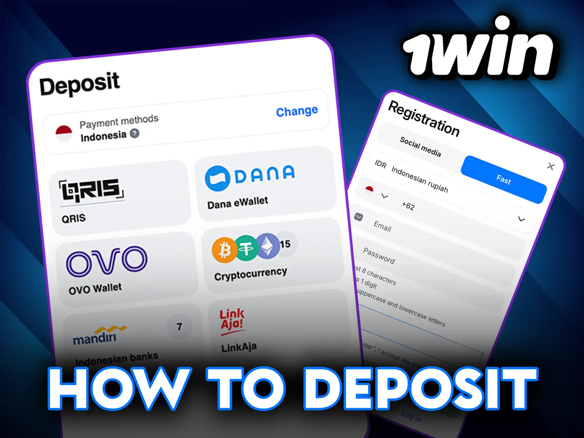 How to deposit on 1Win quickly and securely.