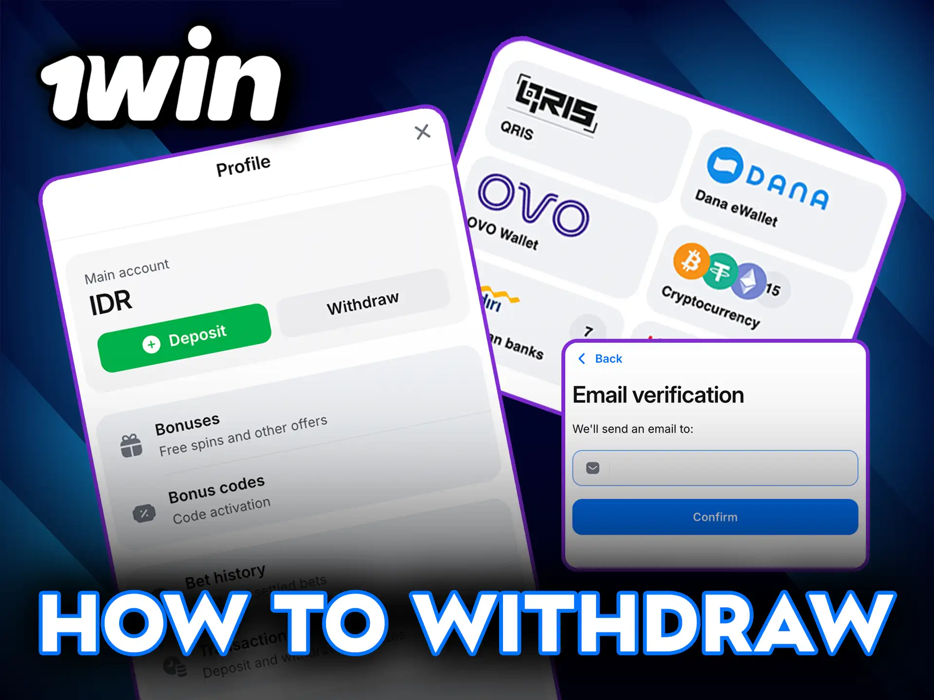 How to withdraw from 1Win and get your winnings.