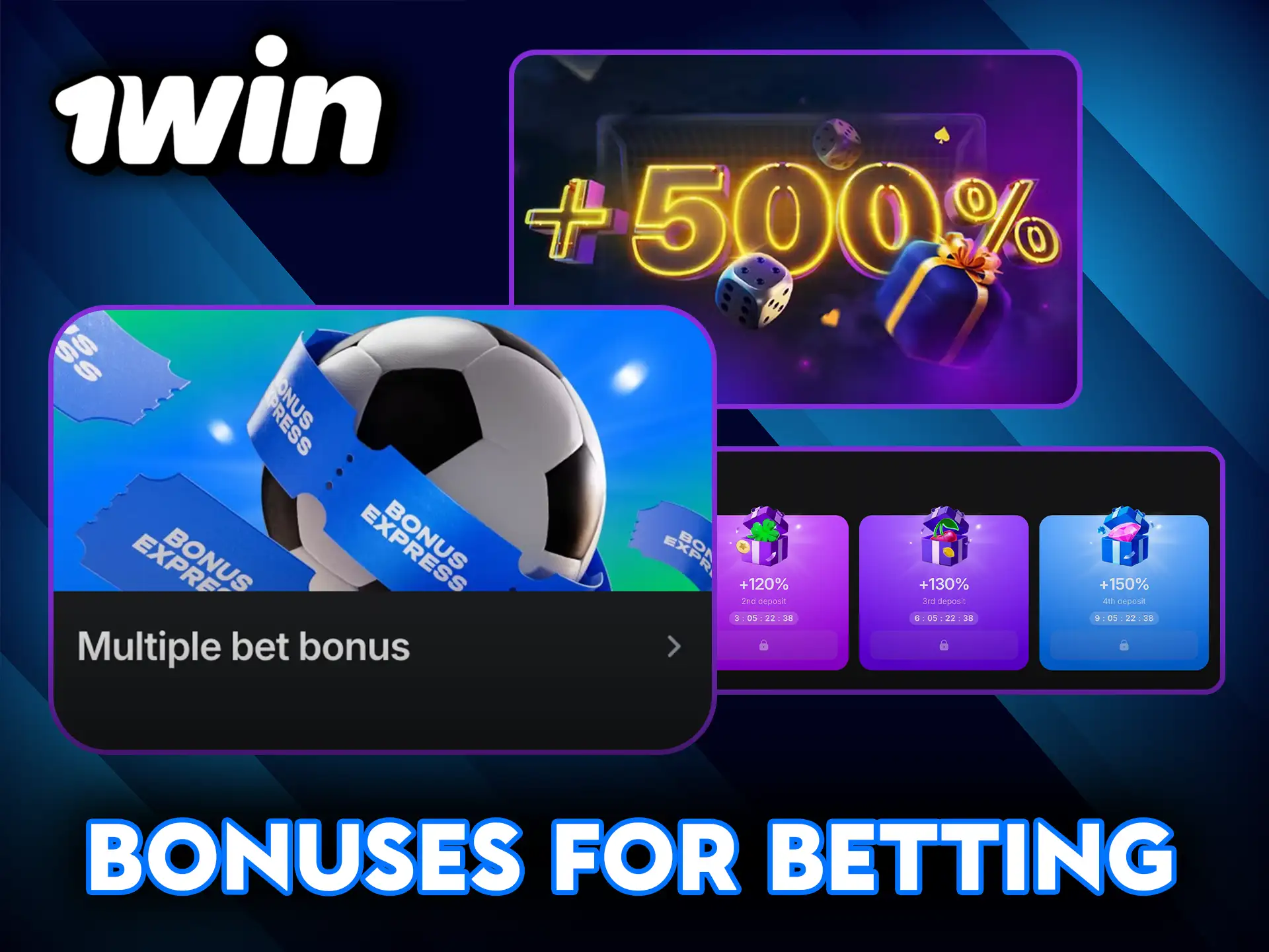 1Win bonuses for betting to increase your winnings.