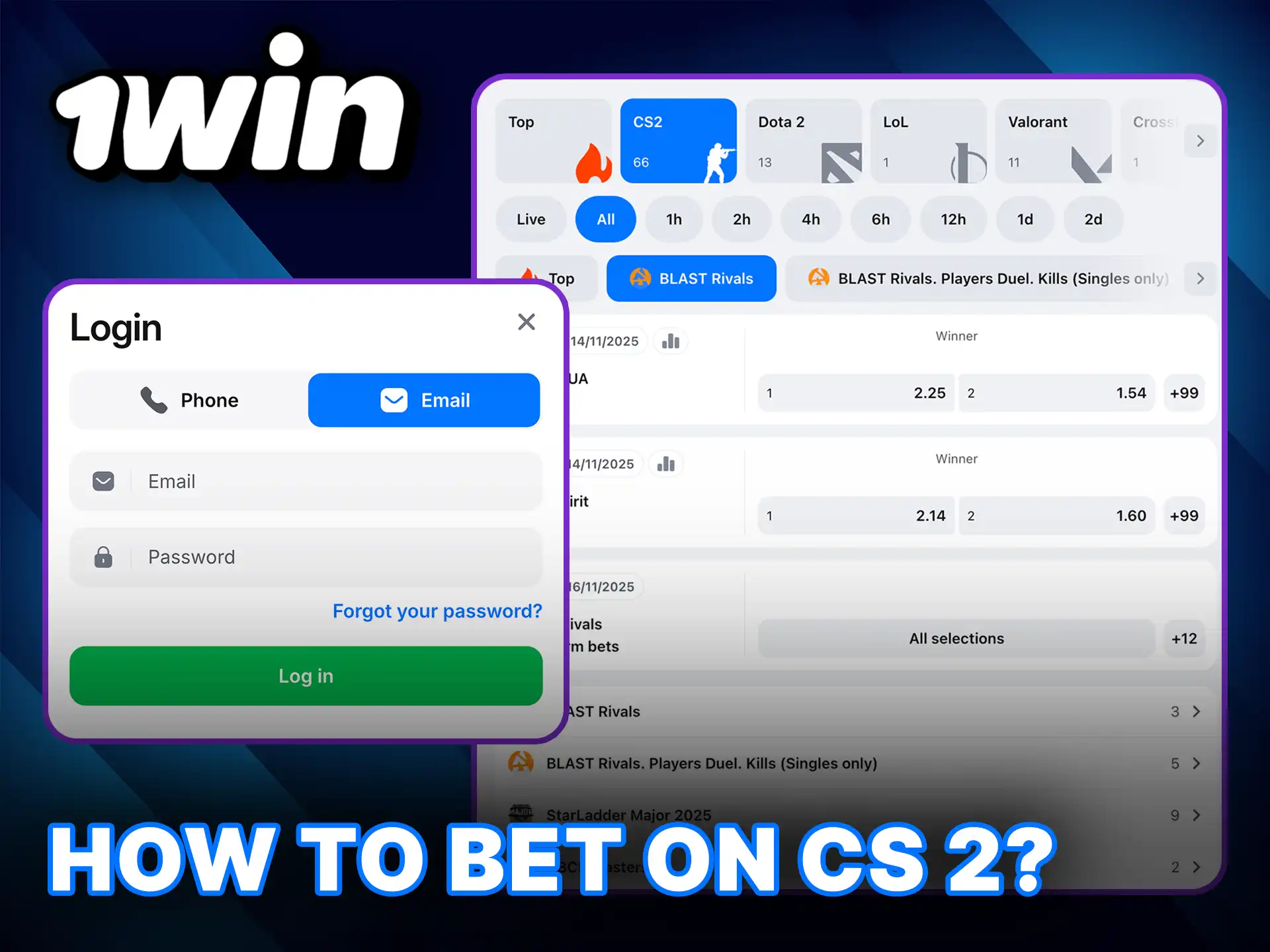 Learn how to bet on CS 2 at 1win and dominate the eSports betting scene.