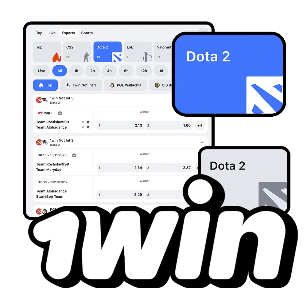 Place your 1Win Dota 2 wagers in Indonesia and score huge eSports wins.