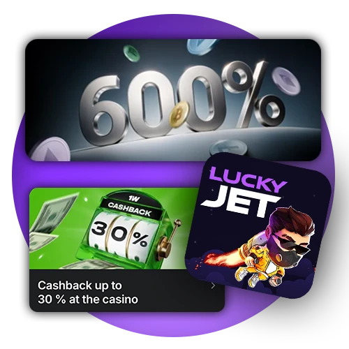 Claim bonuses and promotions specifically for Lucky Jet and boost your play at 1Win.