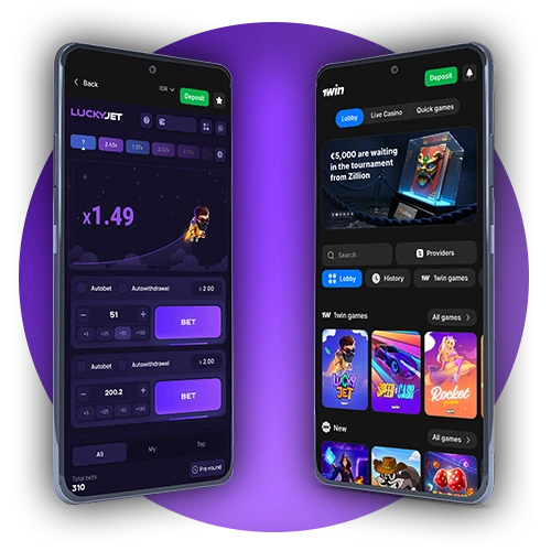 Enjoy the mobile version feature of Lucky Jet and play anywhere, anytime with 1Win.