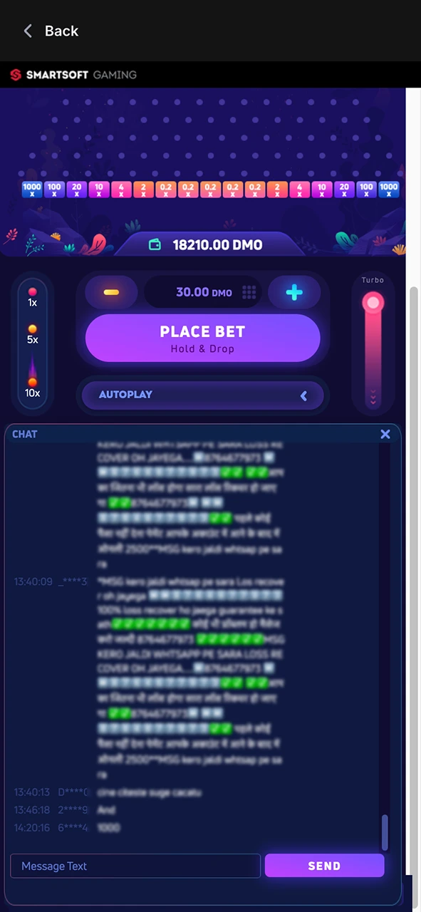Join the Plinko chat and share your wins with other players at 1Win.