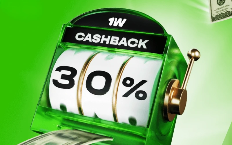 Get bonuses for Indonesian players with Casino Cashback up to 30% and play safely at 1Win.