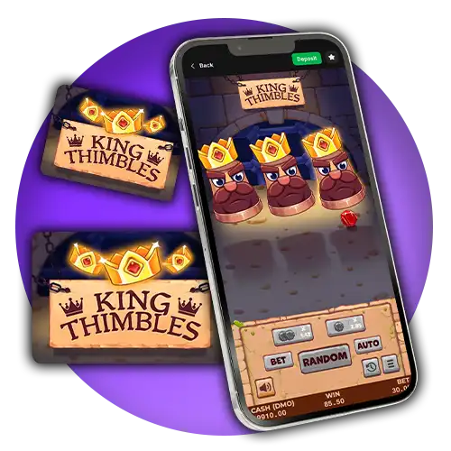Enjoy the convenient mobile version feature of Thimbles and play anywhere, anytime with 1Win.