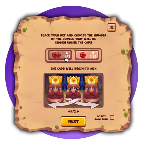 Enjoy simple rules, a feature of Thimbles to win quickly at 1Win.