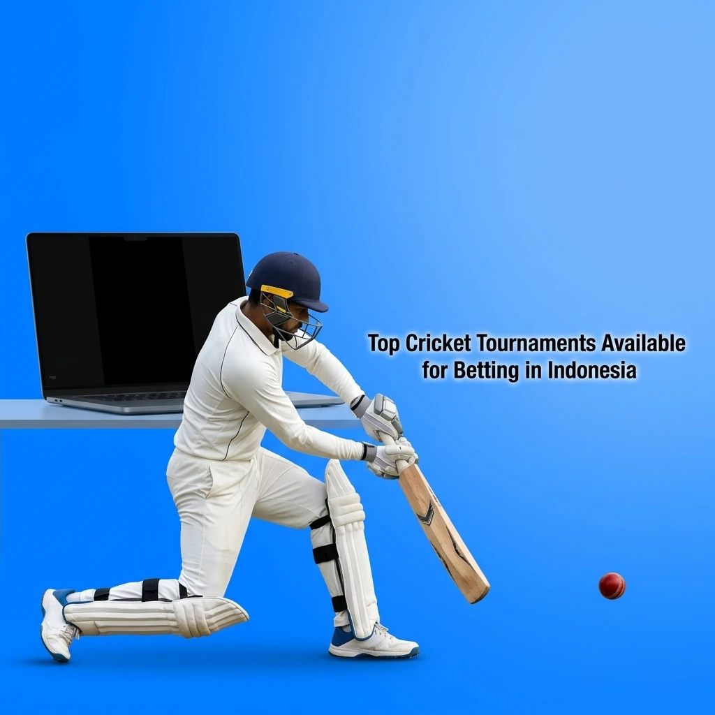 Top cricket tournaments for betting in Indonesia on 1win including ICC World Cup, IPL, The Ashes, and T20 leagues