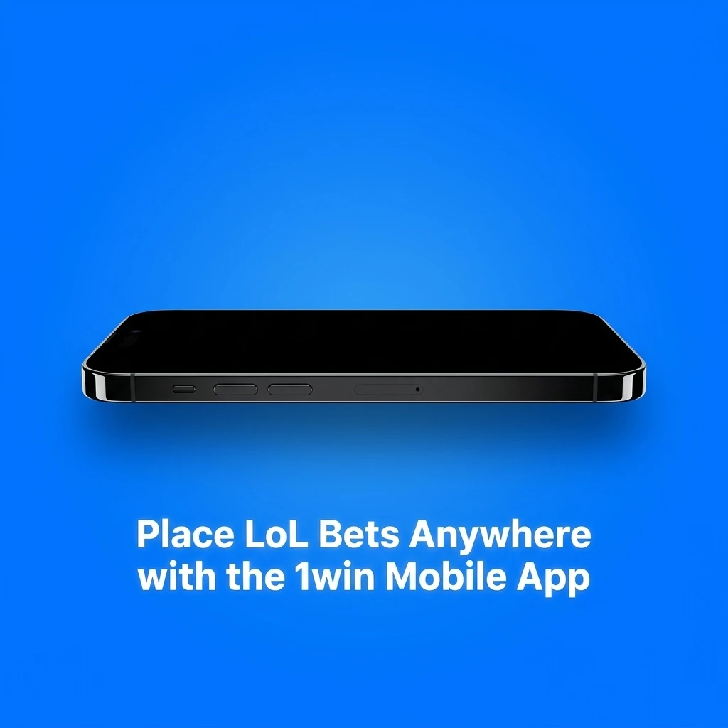 1win mobile app showing League of Legends esports betting markets with live odds on Android and iOS devices