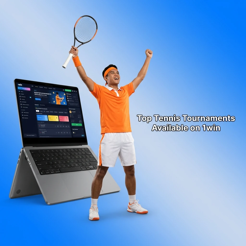 Top tennis tournaments on 1win including Grand Slams Australian Open Wimbledon French Open US Open and ATP WTA events