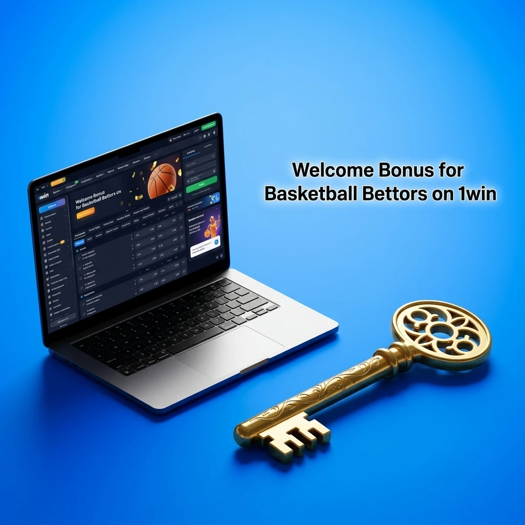1win welcome bonus for basketball bettors showing deposit percentage offer and sports betting promotion details
