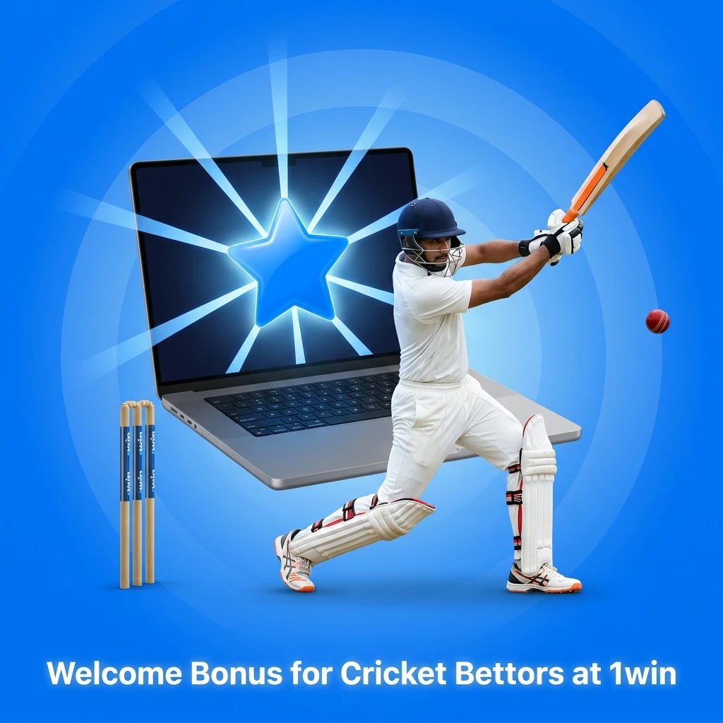 1win 500% welcome bonus for cricket bettors in Indonesia covering IPL T20 World Cup and test matches up to IDR 10M
